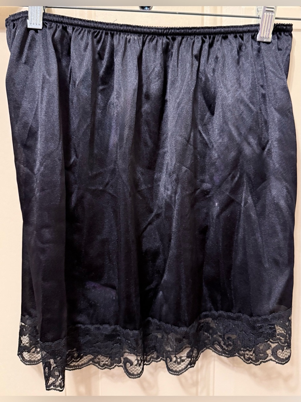 Underworks Black Lace Trimmed Pettipants Size XL NWOT